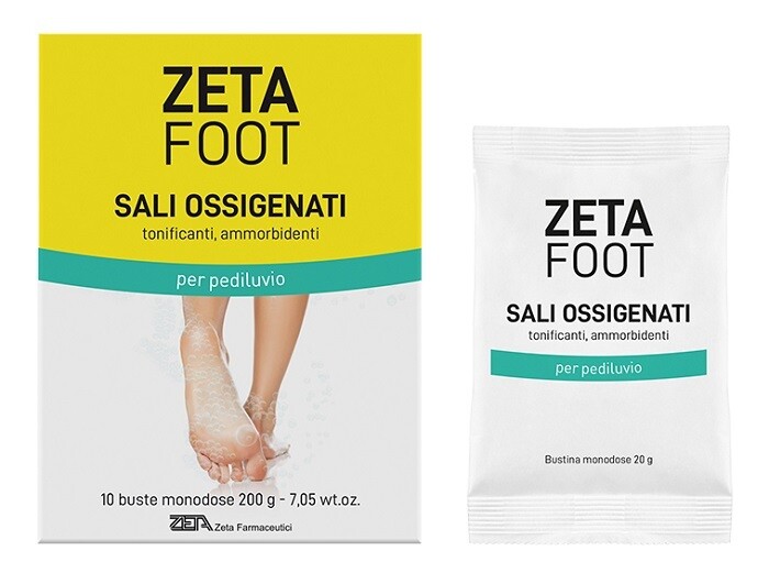 Zeta Foot Sali Ossigenati Tonificanti Ammorbidenti - 10 Buste monodose 20g
