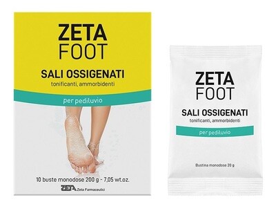 Zeta Foot Sali Ossigenati Tonificanti Ammorbidenti - 10 Buste monodose 20g