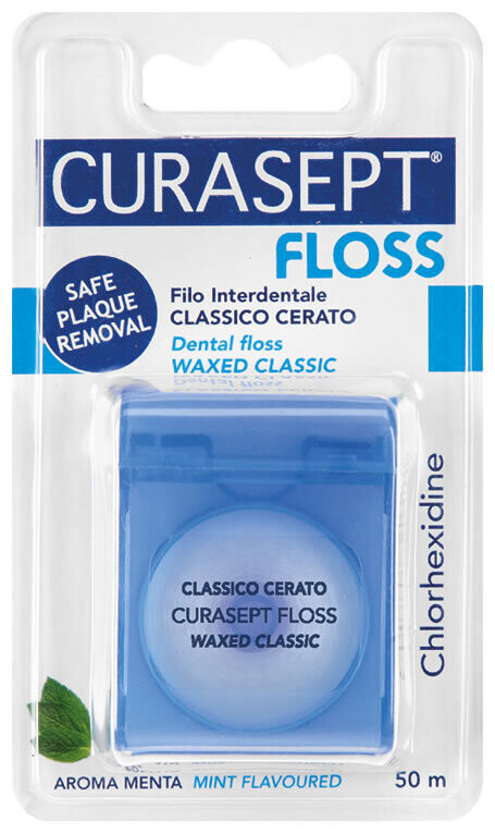 Curasept Floss - Filo Interdentale Cerato Classico - 50m