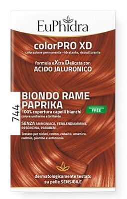 Euphidra Colorpro XD - 744 Biondo Rame Paprika - Tintura Per Capelli
