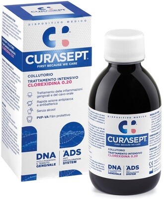 Curasept Colluttorio - 0,20 Clorexidina - Trattamento Intensivo - Ads+Dna - 200ml