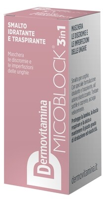 Dermovitamina Micoblock 3 in 1 Smalto Idratante e Indurente - Effetto Nude