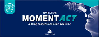 Momentact - 400mg Ibuprofene - 8 Bustine da Assumere Senza Acqua