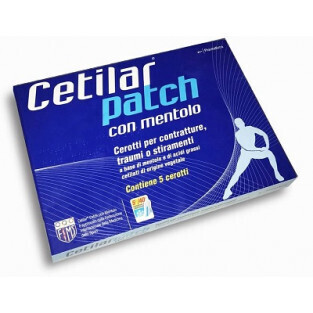 Cetilar Patch Cerotto con Mentolo per Contratture Traumi e Stiramenti - Confezione 5 pz