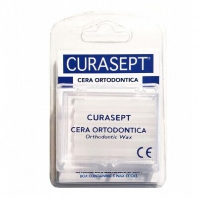 Curasept Wax Cera Ortodontica - 5 Bastoncini