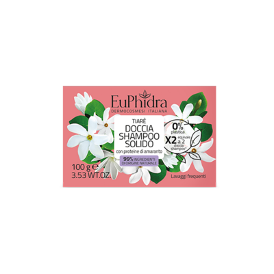 Euphidra Doccia Shampoo Solido Tiare&#39; - 100g