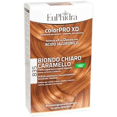 Euphidra Colorpro XD - 835 Biondo Chiaro Caramello - Tintura Per Capelli