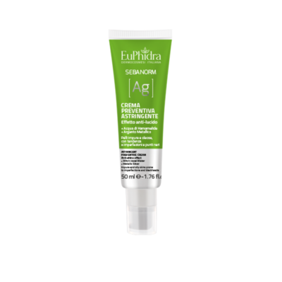 Euphidra Sebanorm Ag Crema Preventiva Astringente - Effetto Anti-lucido - 50ml