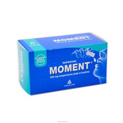 Moment - 200mg Ibuprofene - 8 Bustine da Assumere Senza Acqua