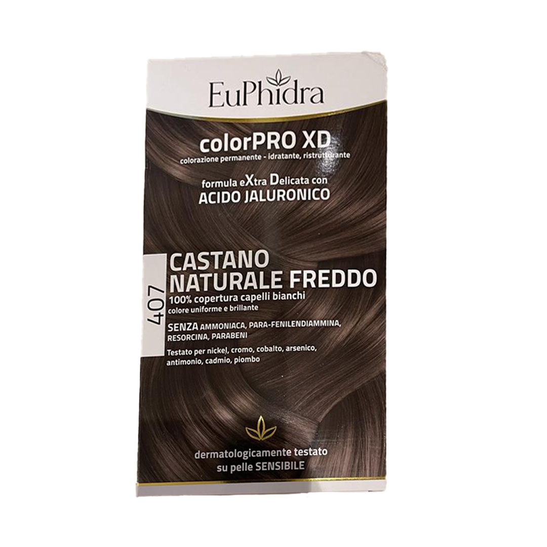 Euphidra Colorpro XD - 407 Castano Naturale Freddo - Tintura Per Capelli
