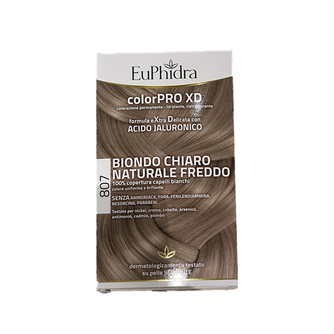 Euphidra Colorpro XD - 807 Biondo Chiaro Naturale Freddo - Tintura Per Capelli