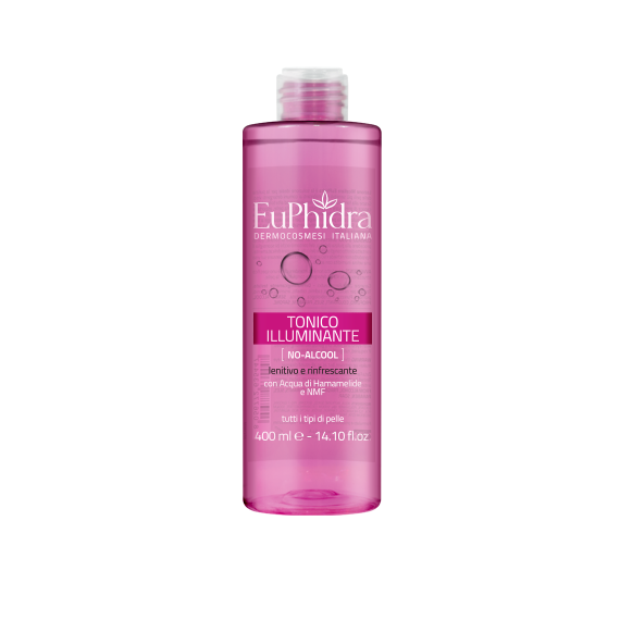 Euphidra Tonico Illuminante - No Alcool - Lenitivo e Rinfrescante - 400ml
