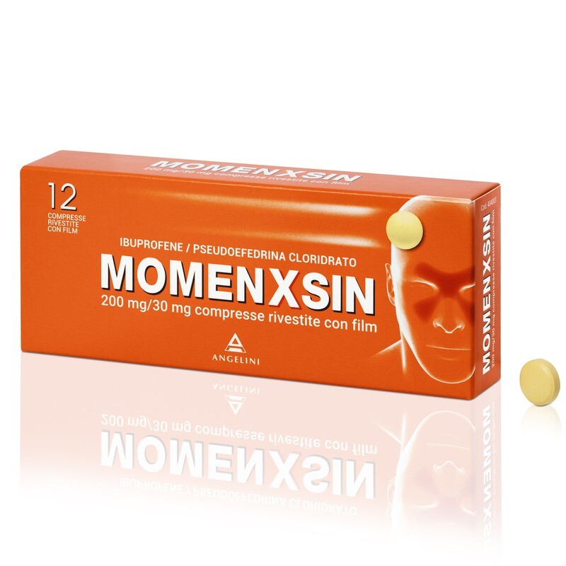 Momenxsin 200mg+30mg - 12 Compresse