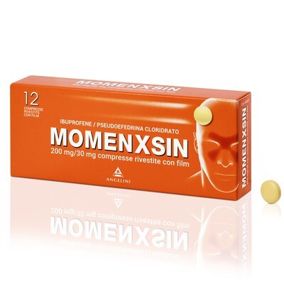 Momenxsin 200mg+30mg - 12 Compresse