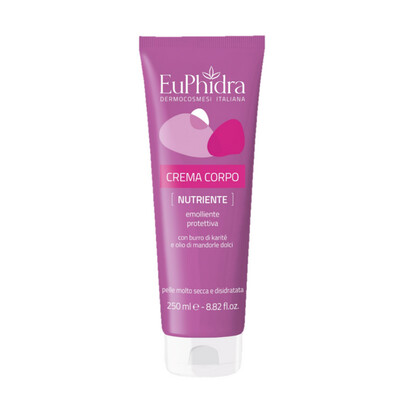 Euphidra Crema Corpo Nutriente - Emolliente e Protettiva - 250ml