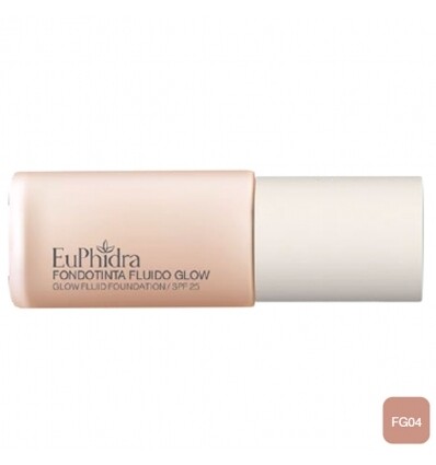 Euphidra Fondotinta Fluido Glow - FG04 - Fattore di Protezione 25 - 30ml