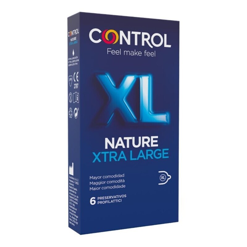 Profilattici Control Nature 2.0 XL - Extra Large - 6 Profilattici