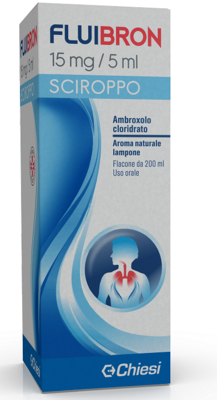 Fluibron Sciroppo 15mg/5ml - Aroma Naturale Lampone - 200ml