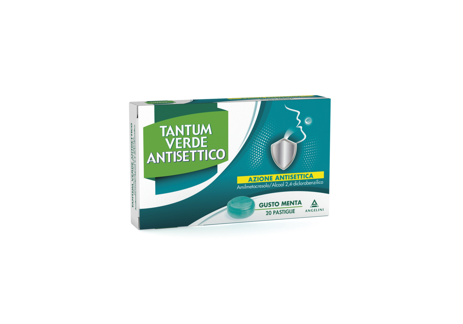 Tantum Verde Antisettico - Gusto Menta - 20 Pastiglie