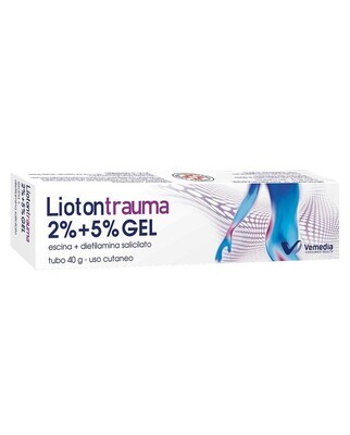 Liotontrauma 2%+5% Gel - Escina / Dietilamina - Tubo 40g Liotontrauma 2%+5% Gel - Escina / Dietilamina - Tubo 40g