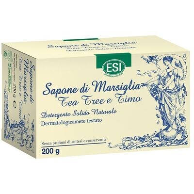 Esi Sapone Marsiglia Solido Tea Tree e Timo - 200g