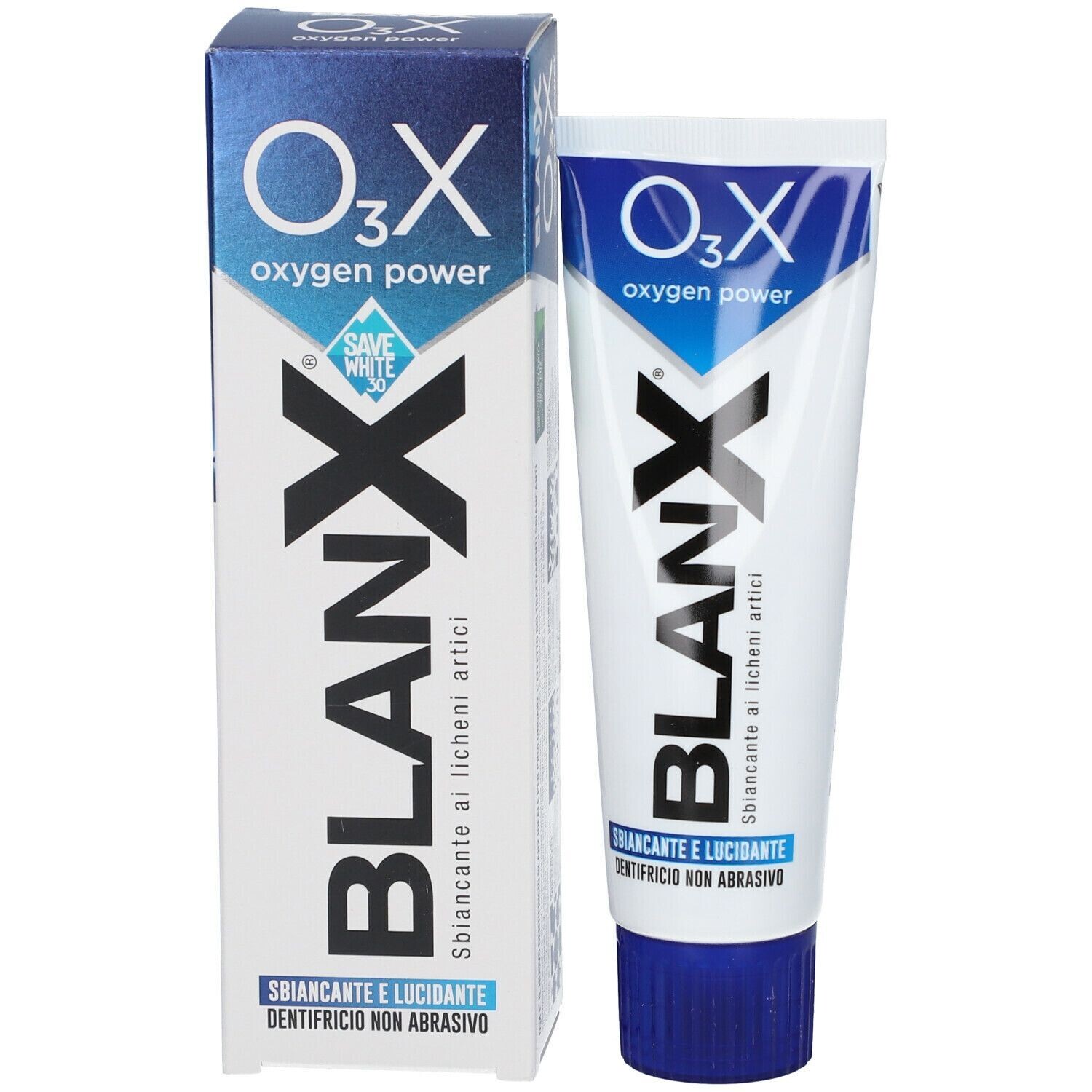 Blanx O3x Oxygen power - Dentifricio Sbiancante E Lucidante Non Abrasivo - Tubo 75 ml