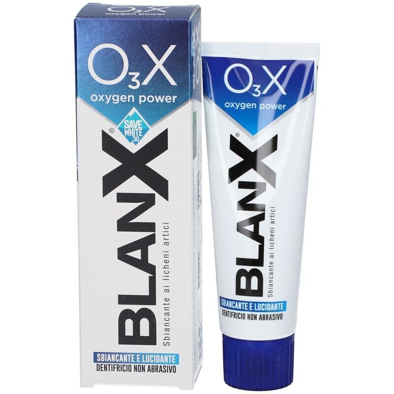 Blanx O3x Oxygen power - Dentifricio Sbiancante E Lucidante Non Abrasivo - Tubo 75 ml