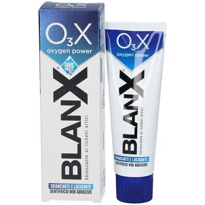 Blanx O3x Oxygen power - Dentifricio Sbiancante E Lucidante Non Abrasivo - Tubo 75 ml