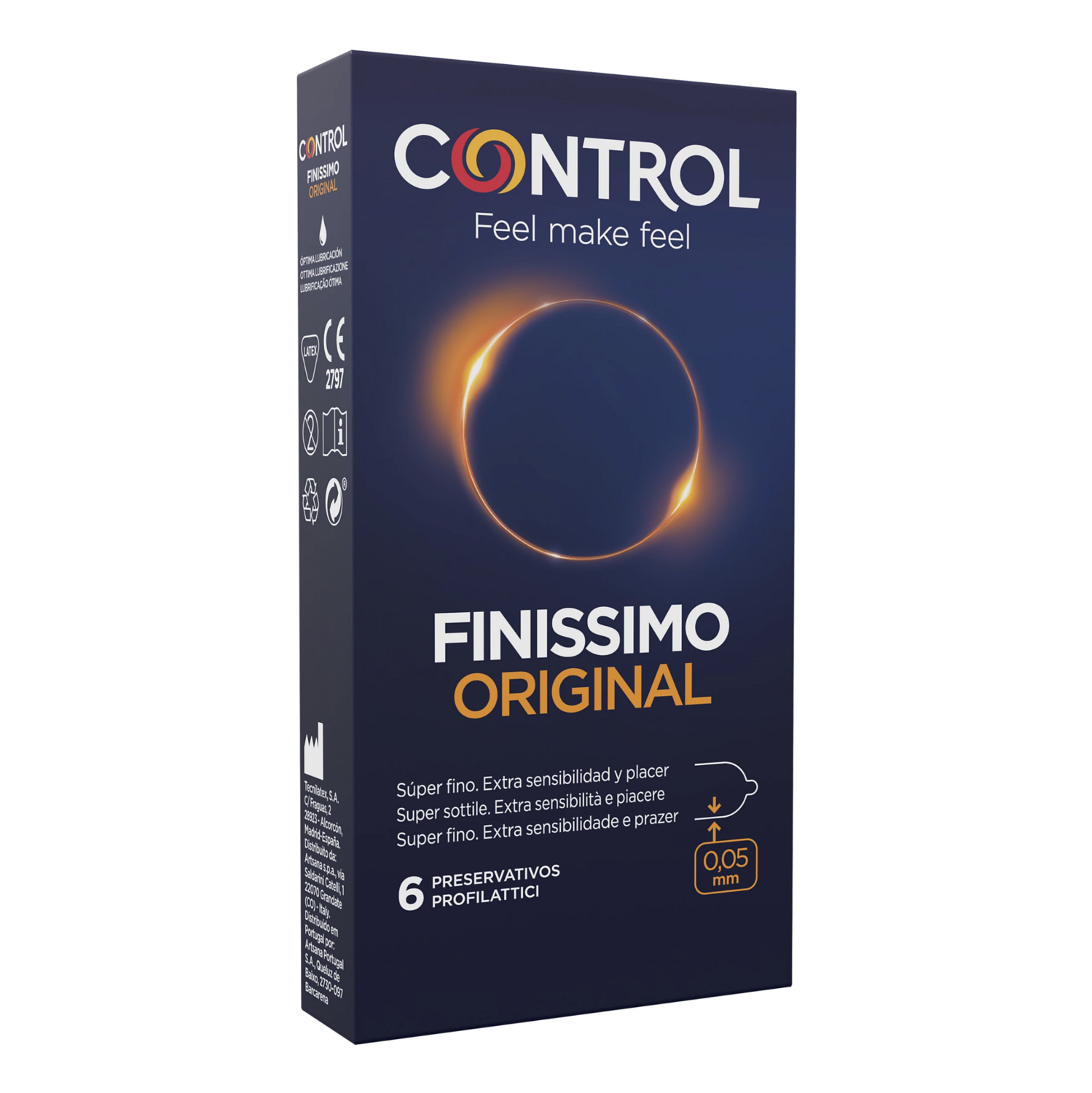 Profilattici Control Finissimo Original - Super Sottili - 6 Profilattici