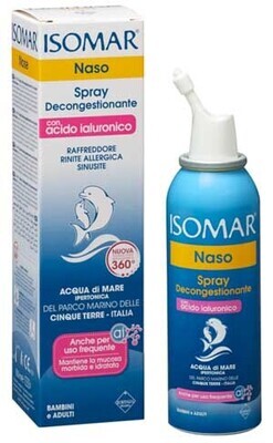 Isomar Naso - Spray Decongestionante con Acido Ialuronico - Flacone 100ml