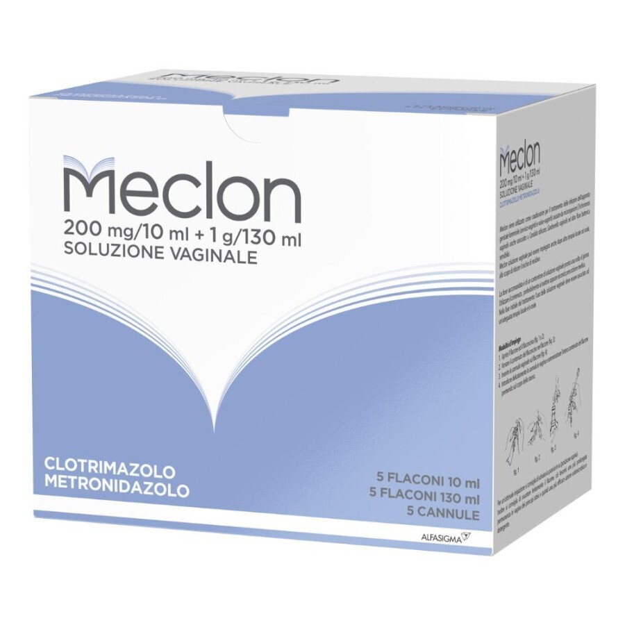 Meclon Soluzione Vaginale - 5 Flaconi