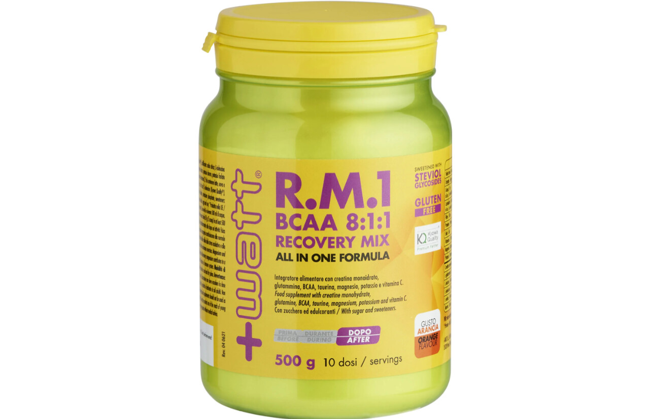Rm1 Bcaa 811 Recovery Mix All in One Formula - Aroma Arancia - Barattolo 500g - +Watt