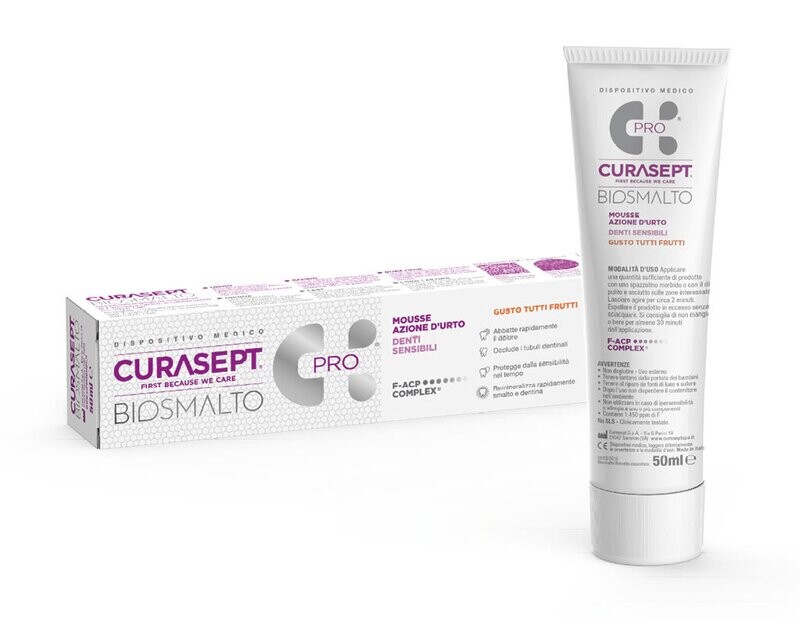 Curasept Biosmalto Denti Sensibili Mousse - 50ml