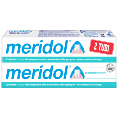Meridol Dentifricio Bitubo - Protezione Gengive - 2x75ml
