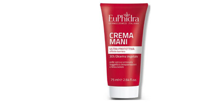 Euphidra Crema Mani Ultra Protettiva Effetto Barriera con Glicerina Tubo 75 ml
