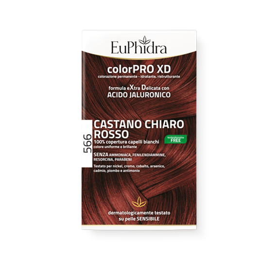 Euphidra Colorpro XD - 566 Castano Chiaro Rosso - Tintura Per Capelli