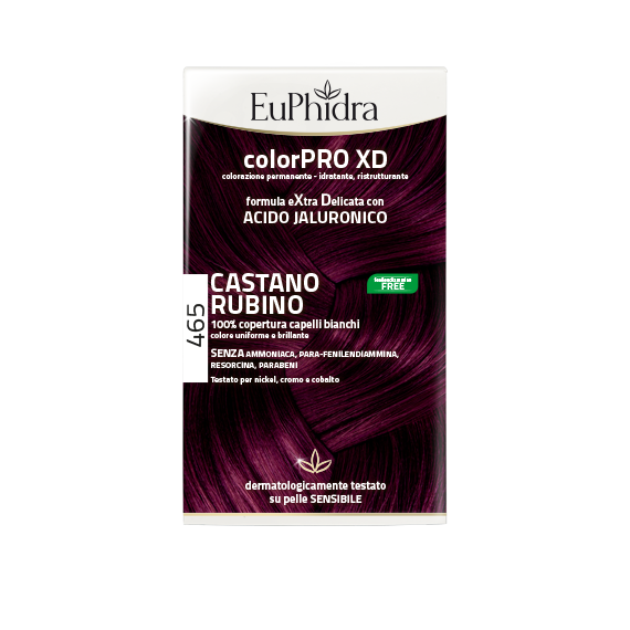 Euphidra Colorpro XD - 465 Castano Rubino - Tintura Per Capelli