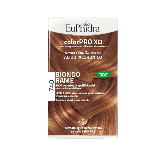 Euphidra Colorpro XD - 740 Biondo Rame - Tintura Per Capelli