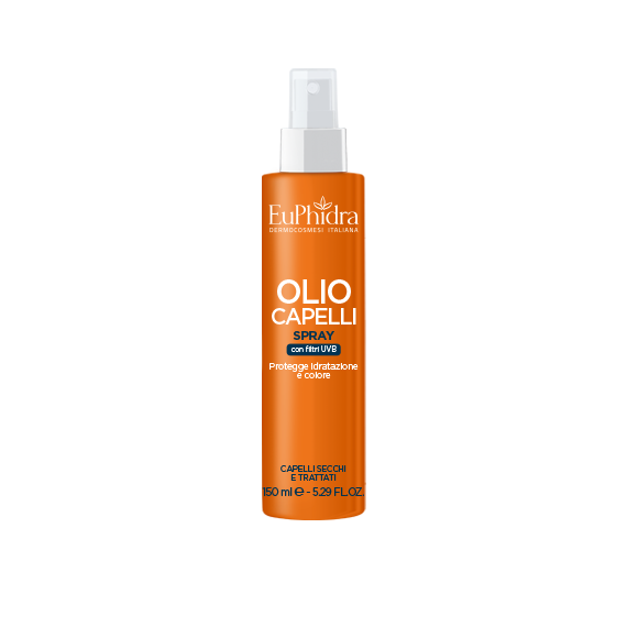 Euphidra Olio Capelli Spray - Protegge idratazione e colore - 150ml