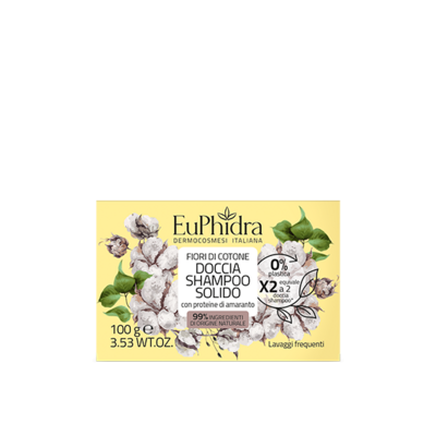 Euphidra Saponetta Vegetale Fiori di Cotone - 100g