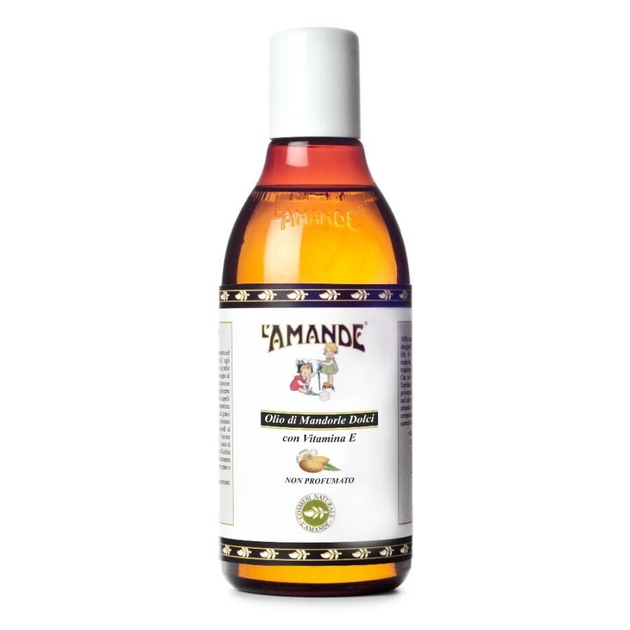 L&#39;amande Marseille Olio Mandorle Dolci con Vitamina E Senza Profumo - 250ml