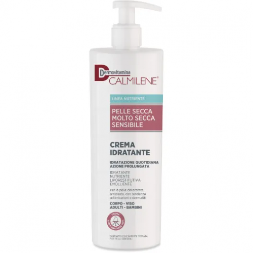 Dermovitamina Calmilene Crema Idratante - Pelle Secca, Molto Secca, Sensibile - 500ml