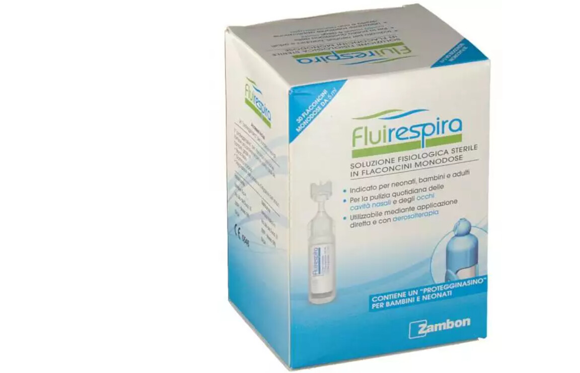 Fluirespira Soluzione Fisiologica - 30 Flaconcini Monodose 5ml