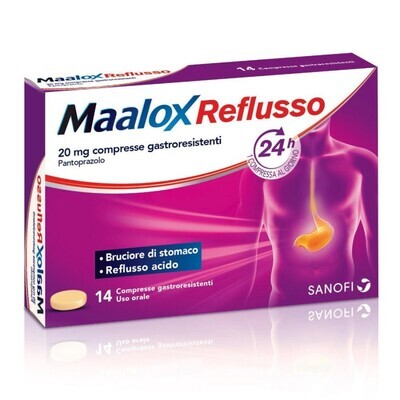 Maalox Reflusso - 20mg Pantoprazolo - 14 Compresse