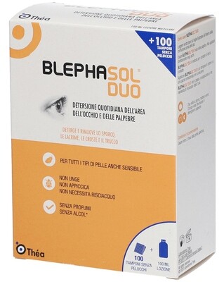 Blephasol Duo - Lozione micellare per la detersione quotidiana dell&#39;area occhio e palpebre - Flacone 100 ml + 100 Garze