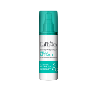 Euphidra Deo Spray Pelli Normali - Senza Sali D&#39; Alluminio - 100ml