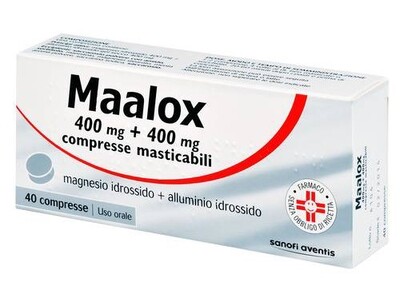 Maalox 400mg+400mg - 40 Compresse Masticabili