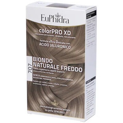 Euphidra Colorpro XD - 707 Biondo Naturale Freddo - Tintura Per Capelli
