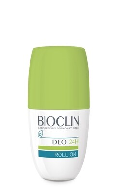 Bioclin Deo 24h Roll-On - Deodorante Sudorazione Normale anche per Pelli Sensibili  - Roll-on 50 ml