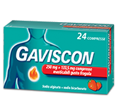 Gaviscon 250+133,5mg - Aroma Fragola - 24 Compresse